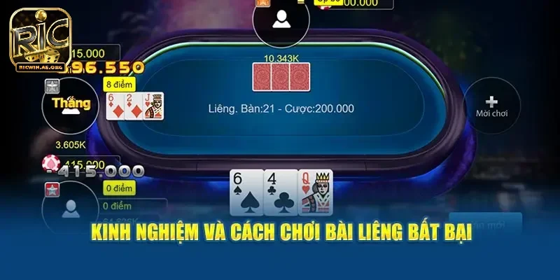 Cách chơi bài liêng bất bại